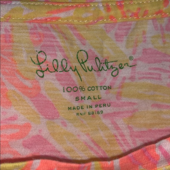 Lilly Pulitzer T-shirt with tie - Picture 3 of 4